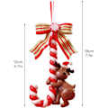 Miniatyrbild 2 av 5: 3-pack jultomte snögubbe hängande godis sockerrör båg prydnader för C