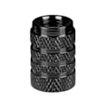 Miniatyrbillede 3 af 3: 4x Ventilkapper til bil, aluminium - sort sort