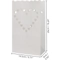 Miniatyrbilde 4 av 4: 10 stk Gresskar Papir Lysholder - Brannsikker Papir Lyspose med
