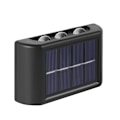 Miniatyrbild 1 av 5: 6-pack solcellslampor för utomhusbruk, 6 LED vattentäta solcellslampor för staket