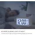 Miniatyrbild 5 av 5: Digital väckarklocka, LED-väckarklocka med temperatur, snooze-funktion