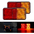 Miniatyrbilde 1 av 5: 2 stk LED-baklys Multifunksjonell LED-tilhengerlys 12V Vanntet