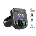 Miniatyrbillede 3 af 5: FM-sender X8 med bluetooth og håndfri Sort