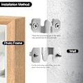Miniatyrbillede 2 af 5: 4 stk. Flush Concealed Mount Bracket, Heavy Duty Flush Mount He