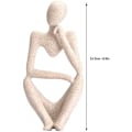 Miniatyrbillede 2 af 5: Resin Figur Figur Thinker Mennesker Abstrakt Ornament Skulptur