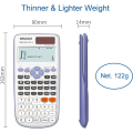 Miniatyrbillede 4 af 5: Videnskabelig lommeregner 417 Funktioner 2 Linjer 10+2 Cifre Display Wr