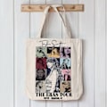 Miniatyrbillede 4 af 5: Taylor Swift Canvas Indkøbspose Skuldertaske Shopper Gaveposer