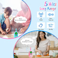 Pikkukuva 5 / 5: 2 kpl lasten walkie-talkie, ladattava walkie-talkie, 16 kanavaa R