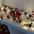 Miniatyrbillede 1 af 5: Juleguirlande med lys | LED julelys juleguirlande