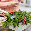 Miniatyrbilde 5 av 5: Blå 150 stk kunstige kristtornbær til jul