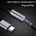 Miniatyrbild 5 av 5: USB C till 3,5 mm-uttag, USB C 3,5 mm-adapter, USB C-aux-adapter