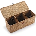 Miniatyrbilde 1 av 5: 32x12x11cm - Seagrass oppbevaringskurv med rektangulære lokk Wicker T