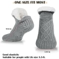 Miniatyrbilde 3 av 5: Tøfler Tøfler Dame Herre-Tøffelsokker, Tøffel Strikket Fleece