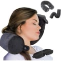 Miniatyrbillede 1 af 5: Twisted Memory Foam Rejsepude Voksen Flyrejsepude Ne