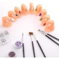 Miniatyrbild 5 av 5: 10 st fingerövningsfingermodell nagelkonstövningsfingernagel f