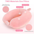 Miniatyrbilde 4 av 5: (Rosa) Reise Nakkepute, Beste Memory Foam Flypute for H