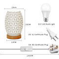 Miniatyrbilde 2 av 5: (Geometrisk form) Metallskjerm Sengesidebordlampe Trestativ