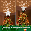 Miniatyrbild 3 av 5: Julgransstjärna, 2,4 m insticksmodell med LED-snöflingeljus