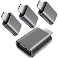 Miniatyrbild 1 av 5: 10 Gbps USB C till USB 3.0 OTG-uppgraderingsadapter (4-pack), USB typ C
