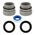 Miniatyrbillede 1 af 5: Poolslange Adapter 1 1/4 Tommer til 1 1/2 Tommer, Konvertering af Poolpumper,