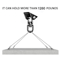 Pikkukuva 2 / 5: Porch Swing Hanging Kit, 360rotating 1200 Lb Capacity Hanger(2 Pa