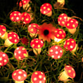 Miniatyrbild 1 av 5: 3M 20 LED-lampor söta svamp ljusslinga batteridriven svamp Fa