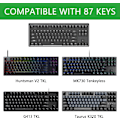 Miniatyrbild 2 av 4: TKL Genomskinlig Akryl Tangentbordsdammskydd för 80 % Kompakt Mekanisk