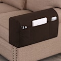 Miniatyrbillede 1 af 4: 2 stk. Mørkebrun Sengeside Organizer, Sofa Stol Beskytter Cover Hangi