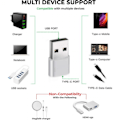 Pikkukuva 2 / 3: USB - USB C-sovitin [3-pakkaus], USB sovitin, iPhone-laturiliitäntä