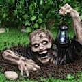 Miniatyrbilde 1 av 2: Halloween-dekorasjoner Stjerner - Krypende zombie med LED-lykt, Z