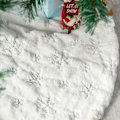 Miniatyrbild 2 av 5: Vit julgran kjol plysch vit konstgjord päls julgran stativ lock