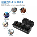 Miniatyrbillede 5 af 5: RGB 4-tasters brugerdefineret tastatur makro knap gaming programmerbar mekaniker