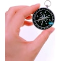Miniatyrbillede 4 af 5: 5 stk. 44mm metal lommekompas med løkke på toppen til Pandant Keyc