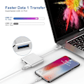 Miniatyrbild 3 av 5: 4K USB C till HDMI-adapter, 3-i-1 typ C-omvandlarkabel för MacBo