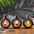 Miniatyrbilde 4 av 4: Julekule med LED, julemann 2-farget 2-delt LED li