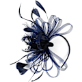 Miniatyrbild 3 av 5: Elegant Fascinator för kvinnor, hatt med fjädrar, hårklämma, accessoar