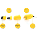 Miniatyrbillede 3 af 5: 1 stk. Blå Mini Støvsuger, USB Tastaturrenser, Støv Rengøring