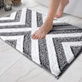 Miniatyrbillede 1 af 5: Skridsikker bademåtte vandabsorberende mikrofiber blød brusebadsmåtte