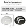 Miniatyrbild 4 av 4: 56mm Bilnav Centrumkåpa för Citroen C4 C1 C5 C3 C6 C5 C8 Ds Berli