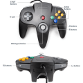Miniatyrbild 4 av 5: N64 Joystick Retro Gamepad, N64 Wired Game Controller för N64 Con