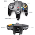 Miniatyrbilde 4 av 5: N64 Joystick Retro Gamepad, N64 Wired Game Controller for N64 Con
