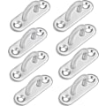 Miniatyrbillede 1 af 5: M5 rustfrit øjeplade (8 stk.) - aflang metal krog U-form