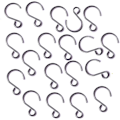 Miniatyrbillede 1 af 5: [80 stk] S-formet krystalperle gardinkrog 25mm mini krog DIY Je