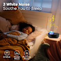 Miniatyrbilde 4 av 5: Stjernehimmel-projektor, galakseprojektorlampe, innebygd Bluetooth S