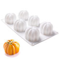 Miniatyrbillede 2 af 5: 6 Hulrums Halloween Græskar Lys Støbeforme Silikone Chokolade Fonda