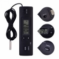 Miniatyrbilde 1 av 4: Elektronisk digital LCD-termometer probesensor trådbundet kylskåp