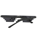 Miniatyrbillede 3 af 5: Sorte Thug Life Briller Meme Solbriller Pixel Sort