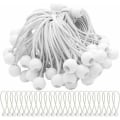 Miniatyrbillede 1 af 5: Hvidt sæt med 10 stk. Heavenly Curtain Tensioner elastisk reb St