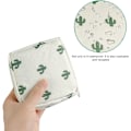 Miniatyrbillede 4 af 5: 14*13*3cm,（kaktus）2 stk., hygiejnebindopbevaringspose, menstruationspakke T