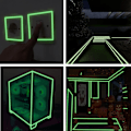 Miniatyrbillede 5 af 5: Lysende fluorescerende tape, langvarig 8 timer, glød i mørket s